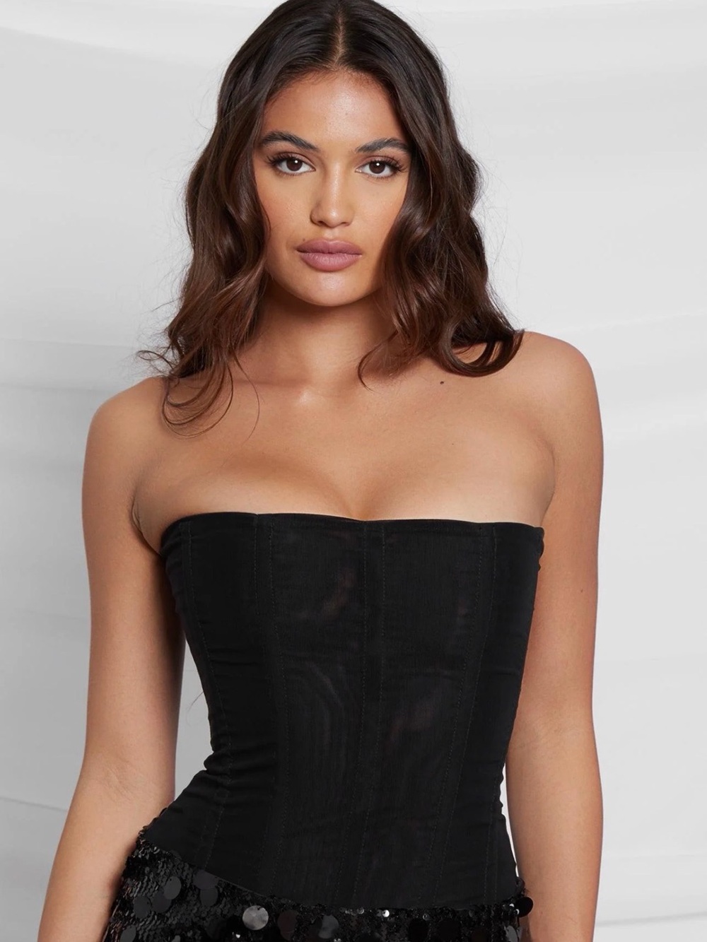 LEAU Muse Mesh Corset Top